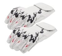 PLAFOPE Guantes de Boxeo para Entrenamiento y Sparring de Artes Marciales, Color Blanco, Soporte Ajustable para Muñeca y Material de Poliéster y PU