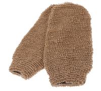 PLAFOPE Guantes Exfoliantes Corporales para Masaje y Eliminación de Células Muertas de Fibra de Yute Beige, 2 Piezas Ideales para Ducha y Uso en Casa
