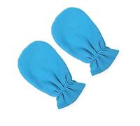 PLAFOPE Guantes Exfoliantes Hidratantes Función Blanqueadora para Manos de Franela y Poliéster para Cuidado Profesional en Spa o Uso en Casa