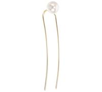 PLAFOPE Horquilla de Perlas Estilo Chino en Forma de U para Moños, Accesorio Decorativo Cabello de Mujer, Diseño Sencillo en Metal Dorado de 12,5 Cm, Horquillas Chinas para Peinados