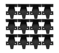PLAFOPE Juego de 12 Clips de Plástico para Muebles Hebillas de Columna Romana Ajustables para Armarios Flotantes Soportes de Unión Rápida de Gran Tamaño para Estantes y Paneles de