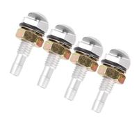 PLAFOPE Juego de 2 Boquillas Pulverizadoras Plateadas para Limpiaparabrisas Boquilla de Spray de Rocío de Agua para Lavado a Presión Repuesto para Lavaparabrisas Delantero Adecuado