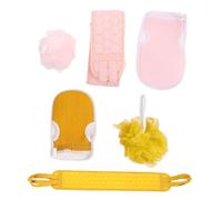 PLAFOPE Juego de 2 Sets de Esponjas para Baño Exfoliantes para Cuerpo y Espalda, Accesorios de Baño de Esponja para Eliminar Piel Muerta y Exfoliación Eficaz