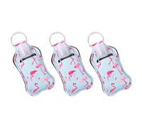 PLAFOPE Juego de 3 Botella de Perfume Portátil, Botella Vacía de 30ml, Neopreno, Rellenable y Reutilizable, para Colgar en Bolsas, Tapa Abatible, Obsequio para Calcetín y Cesta de Pascua