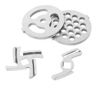 PLAFOPE Juego de Cortador de Molienda de de Acero Inoxidable Placa y Cuchilla Accesorio Resistente para en Cocina