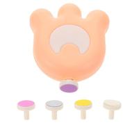 PLAFOPE Kit Cortauñas Eléctrico para Bebés 5 Cabezales de Pulido, Material Plástico, Silenciosa y Prevención de Cortes Excesivos, Color Rosa