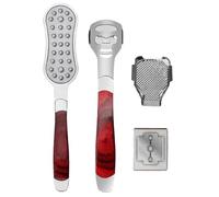 PLAFOPE Kit de Herramientas para Pedicura Profesional de Acero Inoxidable para Quitar Callos y Durezas, Escofina para Cuidado y Limpieza de Pies