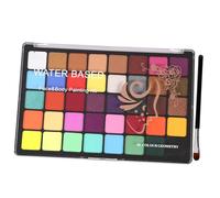 PLAFOPE Kit de Pintura Facial y Corporal Soluble Agua 1 Juego Paleta de Maquillaje Artístico para Niños y Adultos Fácil de Limpiar Adecuado para Fiestas Desfiles de Moda Bricolaje Enseñanza de Pintura