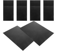 PLAFOPE Láminas de plástico PP negro mate A4, 10 hojas, fáciles de cortar, resistentes a rayaduras, para impresión y proyectos