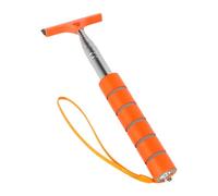 PLAFOPE Limpiador De Espejo Retrovisor Extensible Para Coche Multifunción Color Naranja Fácil Ajuste De Longitud Acero Inoxidable Y Goma