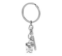 PLAFOPE Llavero de Cepillo de Dientes y Pasta de Dientes Diseño Moderno y Colgante Original para Regalos Dentista en Eventos y Ocasiones Obsequios