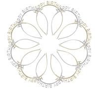 PLAFOPE Material Abs Resistente 10 Diademas Decorativas de Feliz Cumpleaños Dorado y Plata y No Se Deforma Fácilmente para Uso Diario