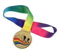 PLAFOPE Medallas Aleación de Zinc Dorado, Diseño Único y Superficie Pulida, Ligeras y Fáciles de Grabar para Competencias de Escalada al Aire Libre