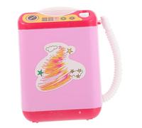 PLAFOPE Mini Máquina Eléctrica Limpiadora de Brochas de Maquillaje Limpiador Automático para Esponjas y Polvos Compacto Necesidad de Baterías Color Rosa