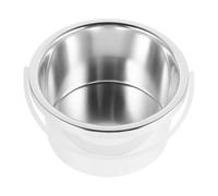 PLAFOPE Olla De Cera De Aleación De Aluminio Recipiente De Repuesto Para Calentador De Cera 105 Mm Diámetro Interior Olla Eléctrica Para Fusión Rápida Apta Para Terapia De Depilación y Uso Profesional
