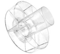 PLAFOPE Organizador Giratorio de Maquillaje Compartimentos, Material PS Resistente, Fácil Acceso y Gran Capacidad para Baño y Cocina, Diseño Transparente y Práctico