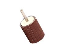 PLAFOPE Paño de Esmeril para Pulir, Ruedas de Lijado para Pulido, 6mm de Diámetro de Varilla, Número 120, Color Café, para Madera y Madera Tallada
