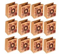 PLAFOPE Paquete De 12 Bolsas De Papel Kraft Para Envolver Dulces Navideños Para Fiestas Para Guardar Cosas Festivas Y Para Celebrar La Navidad