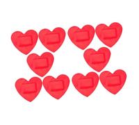 PLAFOPE Parches Adhesivos para Heridas de Corazón 10 Unidades Flexibles Transpirables de Material Pe para Cuidado y Protección Diaria en Niños y Adultos