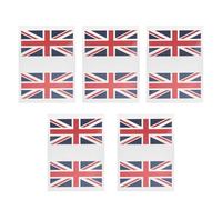 PLAFOPE Pegatinas de Bandera Británica 5 Sets Resistentes al Agua y Seguras Piel, Hechas de Papel y Pvc para Cara en Partidos de Fútbol para Decoración Deportiva