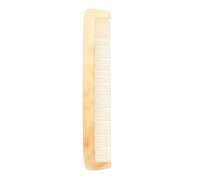 PLAFOPE Peine de Cuerno de Oveja Natural Amarillo Cómodo para Peinado Antiestático Finos, Bien para Cuidado Diario del Cabello