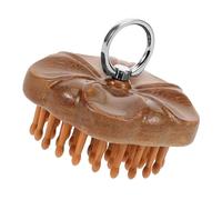PLAFOPE Peine de Madera Marrón Diseño de Púas para Masaje del Cuero Cabelludo, Resistente al Desgaste Rotura, Adecuado para Cuidado del Cabello y Obsequio Práctico