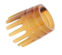 PLAFOPE Peine Masajeador de Cuerno de Búfalo Natural Antiestático Exfoliante y Relajante para Cabelludo Cepillo Manual para Limpieza Profunda y Estimulación de Puntos de Acupuntura