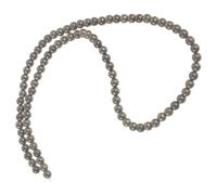 PLAFOPE Perlas Redondas de Pirita Natural de Cuentas Sueltas para Fabricación de Joyas DIY Abalorios para Pulseras y Collares Accesorios Artesanales Resistentes y Versátiles