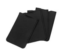 PLAFOPE Pinzas en Estuche Peines para Piel Pestañas de Sintética Paquete PU, Diseño Multifuncional Portátil, Color Negro 4 Piezas Adecuado para Viaje y Uso Casa