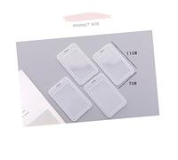 PLAFOPE Porta Credenciales De Plástico Transparente Mate 20 Piezas Soporte Resistente Para Tarjetas De Identificación Uso Oficina, Escuela y Viajes