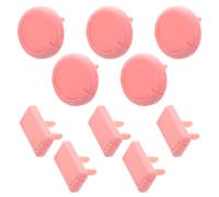 PLAFOPE Protector de Enchufes para Bebés Rosa, Diseño Aislante de Abs y Plástico, Tapa de Seguridad para Enchufes Eléctricos, Pack de 10 Unidades para Proteger a Pequeños