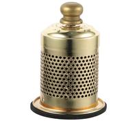 PLAFOPE Quemador de Cono de Moxa Portátil de Cobre Pantalla Fina para Cenizas, Caja de Moxibustión Dorada Adecuado para Cuello y Brazos en Casa o Viaje de Negocios Color Color