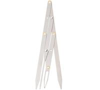 PLAFOPE Regla Medidora de para y Dibujo Herramienta Portátil y Ligera para Preciso y Simetría Plantilla Metálica para Maquillaje Profesional