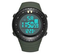PLAFOPE Reloj Electrónico Color Aleatorio Multifunción Resistente al Agua Correa de PU y Esfera de Acrílico para Hombre Adecuado para Deportes al Aire Libre y Natación