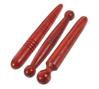 PLAFOPE Rodillo Masajeador de Piernas para Aliviar Dolores y Proteger Dedos de Madera de Palisandro Varios estilos 3piezas, Varilla de Masaje Tradicional Masaje Relajante Adecuado