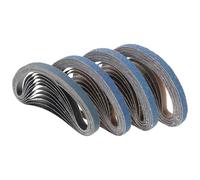 PLAFOPE Rollo de 40 Papeles de Lija Azul para Lijadora de Banda, Grano 40/60/80/120, para Metal y Madera, Tela y Óxido de Aluminio, Uso en Hogar y Reparación Automotriz