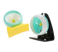 PLAFOPE Rueda de Ejercicio Color Aleatorio para Hámster y Erizo de Plástico PP, Silenciosa y Fácil de Instalar para Correr o Tienda de