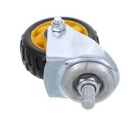 PLAFOPE Rueda Giratoria de Hierro para Gato Hidráulico de Suelo, Repuesto Robusto para Gato de Piso, Rueda con Rodamientos para Mantenimiento de Coches en Taller