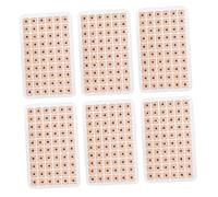 PLAFOPE Semillas de Masaje para Oídos 600 Unidades Parches Desechables, Kit de Acupresión para Alivio y Cuidado Auricular, Adecuado para Uso en Descanso y Terapia Personal, 10 Hojas