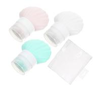 PLAFOPE Set De 3 Botellas De Silicona 40 Ml Para Champú y Artículos De Tocador Resistente y Compacto