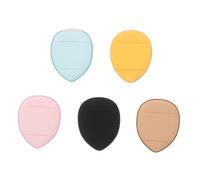 PLAFOPE Set de 5 Mini Esponjas para Polvo, Tamaño Dedo, Aplicador de Base Reutilizable Correa, Adecuado para Fundación Líquida y Polvo Facial