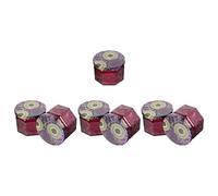 PLAFOPE Set de 7 Tarros de Vidrio Hacer Velas Artesanales, Diseño Compacto y Portátil, Adecuado para Decoración del Hogar y Bodas