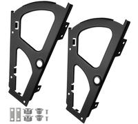 PLAFOPE Soporte Abatible para Zapatero Capa en Acero Negro, Fácil de Instalar, Accesorio para Gabinete de Zapatos Hogar, Paquete de 2 Piezas