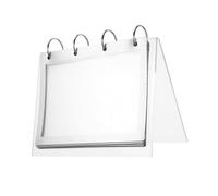 PLAFOPE Soporte Acrílico Transparente Forma V para Menús y Carteles Exhibidor Multi-página para Oficina Restaurante y Tienda Fácil de Limpiar y Resistente Manchas