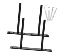 PLAFOPE Soportes Ocultos para Estantes Flotantes de Acero Negro, 2 Piezas, Instalación Fácil y Diseño Que Ahorra Espacio para Cocina y Oficina