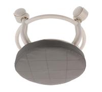 PLAFOPE Taburete Giratorio Ruedas de 360° para Uso Profesional, Asiento Redondo de PU y Plástico, Diseño Moderno Adecuado para Salón y Garaje