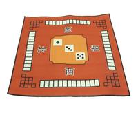 PLAFOPE Tapete para Mesa de Póquer Cuadrado Antideslizante de Poliéster Grueso Fieltro Insonorizante, Mantel Multiusos Marrón para Juegos de Dominó y Mahjong, Protección para Mesa