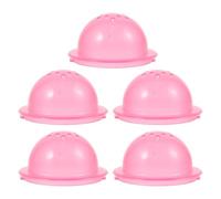 PLAFOPE Tapones de Tubo para Jaula de Hámster 5piezas de Plástico Rosa para Laberinto DIY Fuera Jaula Que Proporcionan Área Segura y Promueven Hábitos Saludables