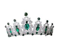 PLAFOPE Tiaras de Estilo Barroco para Mujer, Joyas Nupciales Deslumbrantes para Bodas, Bailes de Graduación y Fiestas de Cumpleaños como Accesorio de Disfraz de Reina Real