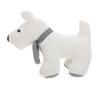 PLAFOPE Tope de Puerta Decorativo Forma de Cachorro, Hecho de Lino y Arena Fina, Sujeta Puerta Funcional para Cocina y Sala de Estar, Accesorio Adorable para Habitación